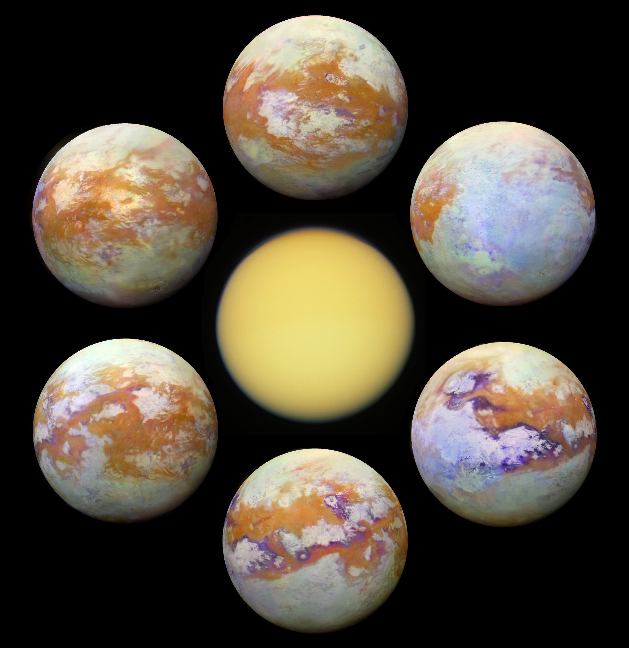 Planeta Saturn suprafata titan