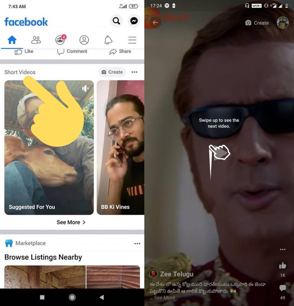 Facebook-Kurzvideos Tiktok-Klon