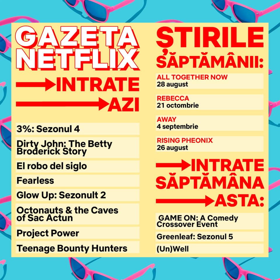 Gazette Netflix du 14 août
