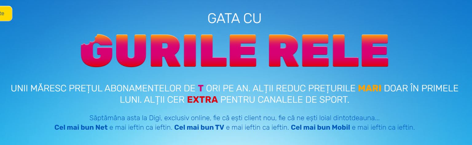 DIGI Romania ATAC Orange, Telekom, Vodafone offer