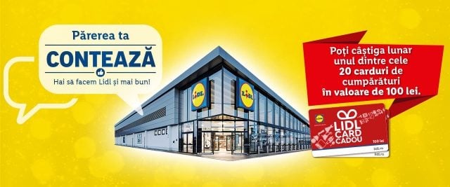 LIDL Rumänien feedbackmöjlighet