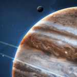 Der Planet Jupiter dramatisch