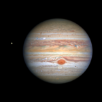 Planeet Jupiter ultraviolet Europa