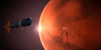 Sonnenfinsternis des Planeten Mars