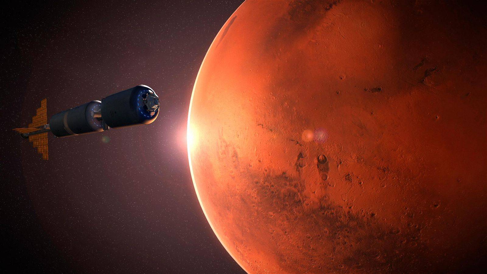 Sonnenfinsternis des Planeten Mars