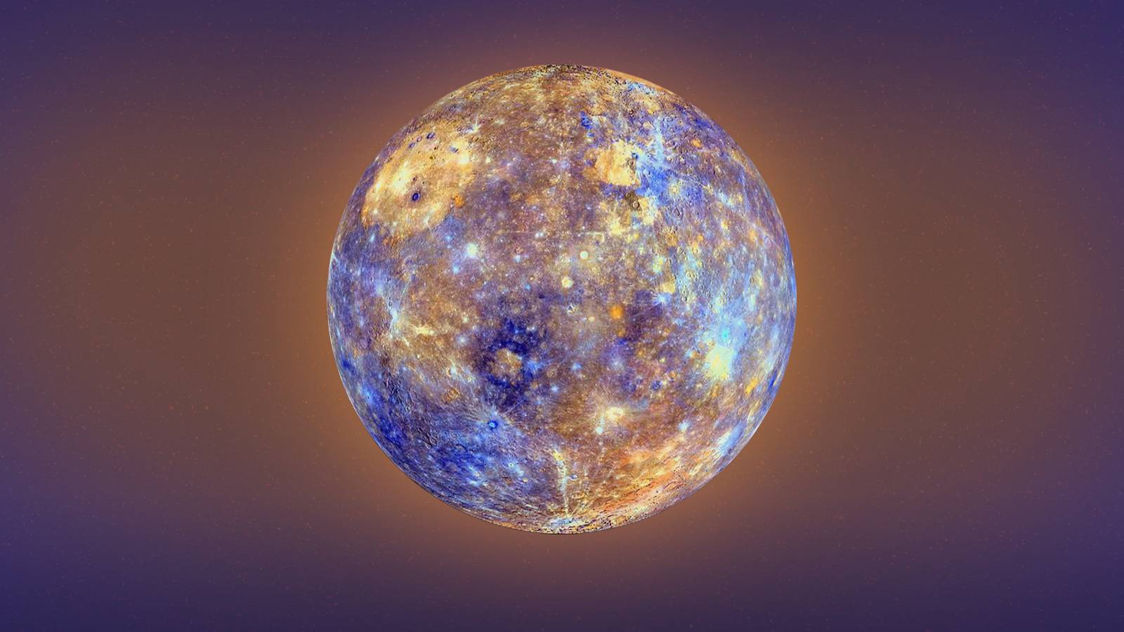 Planet Mercury mountains