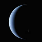 Planeet Neptunus metgezel Triton