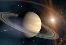 Planeta Saturn libelula