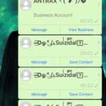Messages effrayants WhatsApp