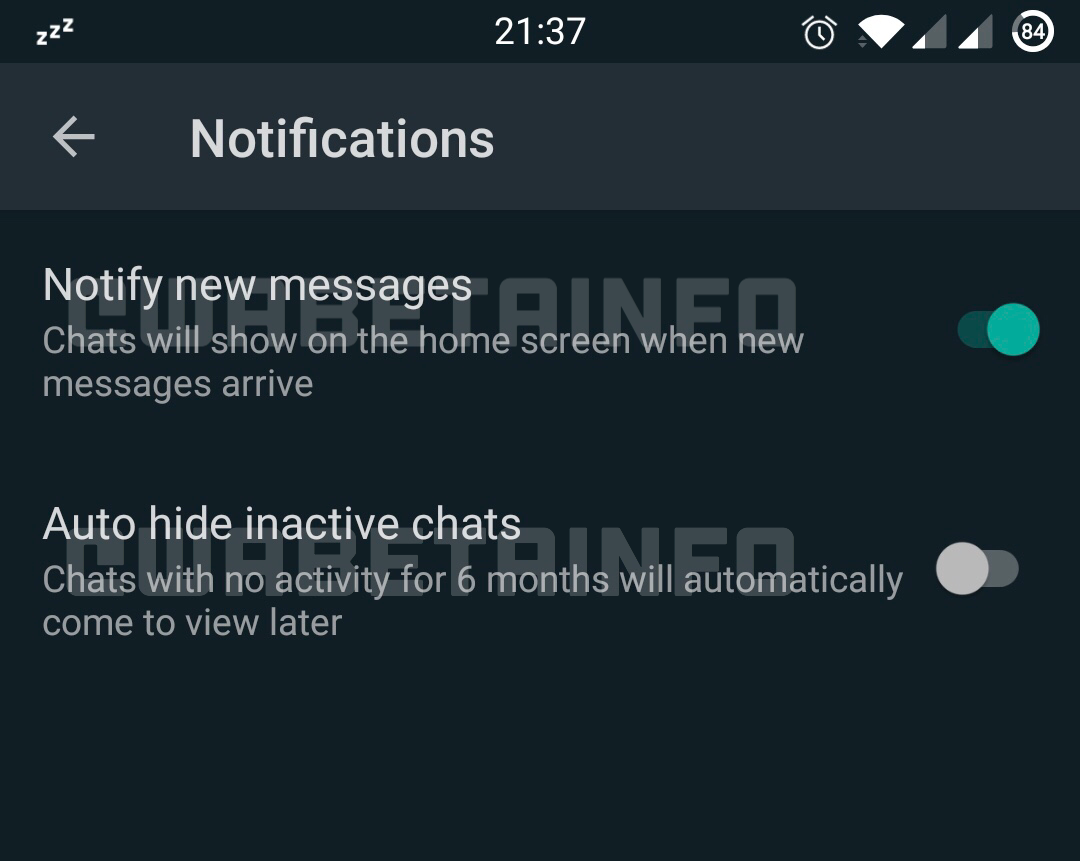 WhatsApp neperturbat notificari