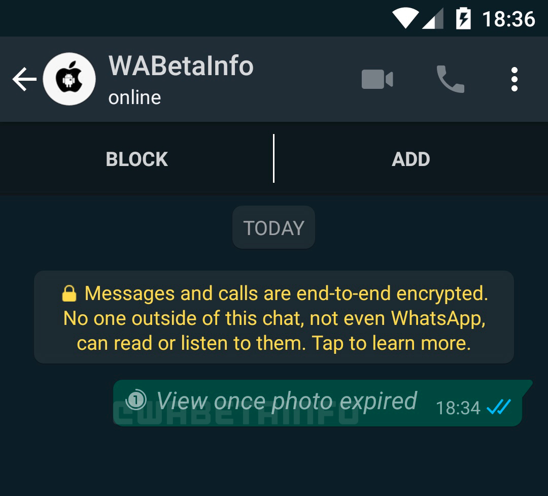 WhatsApp leave disappearance