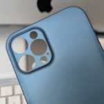 afbeeldingen van iphone 12 pro blauwe lidar-hoesjes