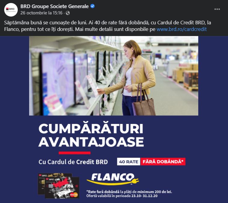 BRD Romania stimulare black friday