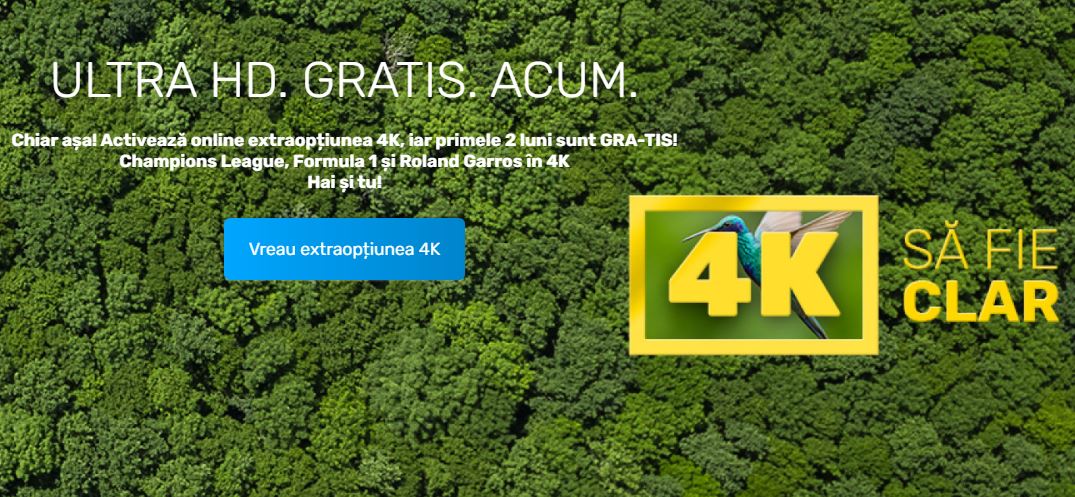 DIGI Romania claritate 4K