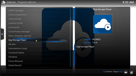 Odtwarzacz kodi DIGI Rumunia