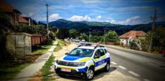 El tiempo en la carretera de la policía rumana
