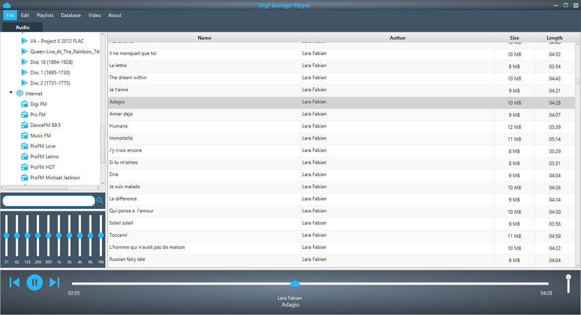 RCS & RDS digitale speler