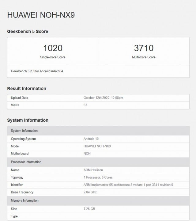 Telefoanele Huawei entuziasmeaza benchmark