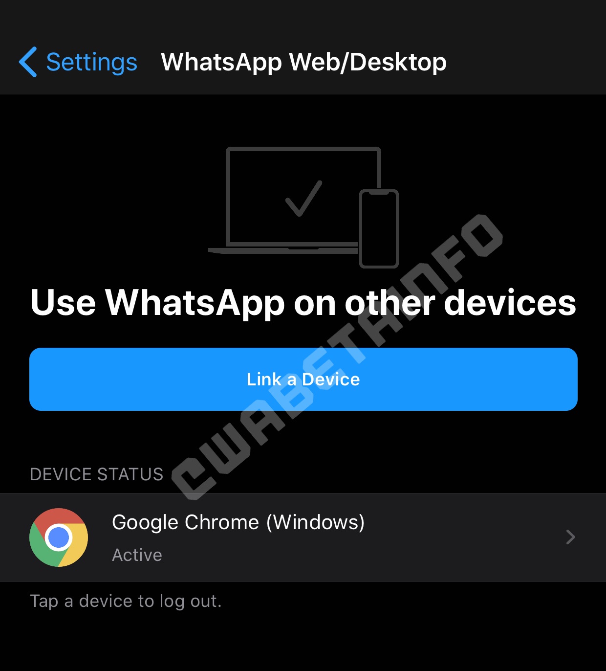 Beperking van WhatsApp-account