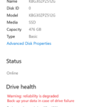 alerta nvme de Windows 10