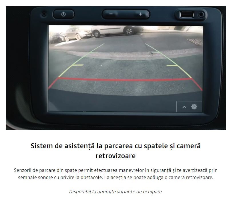 Assistenza al parcheggio DACIA logan 3