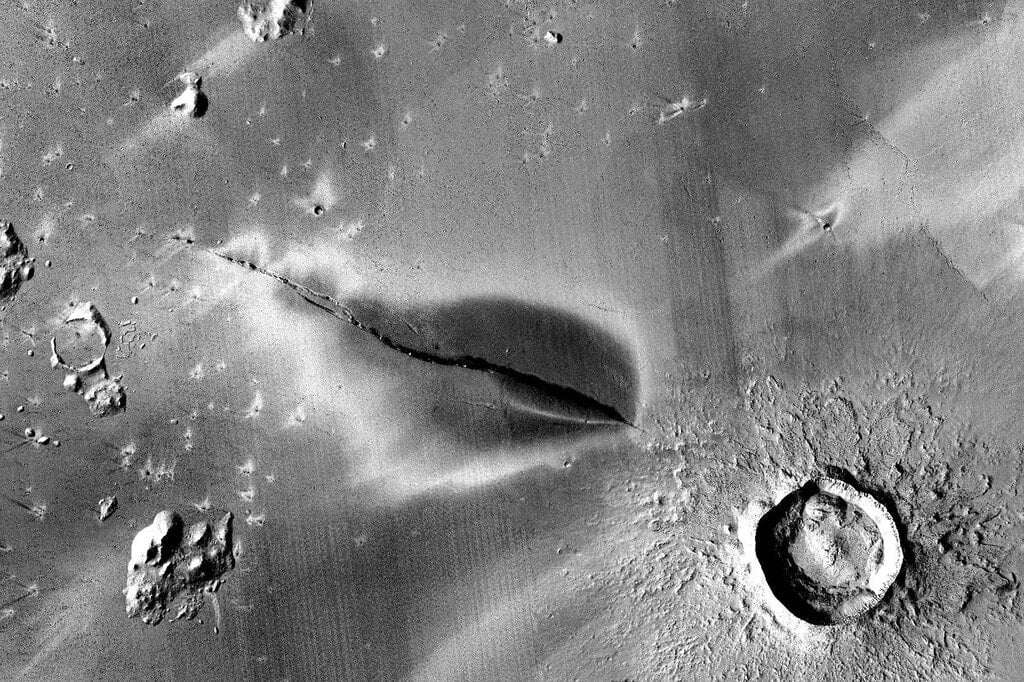 Vulkaanuitbarstingen op planeet Mars