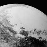 Geografisches Relief des Planeten Pluto