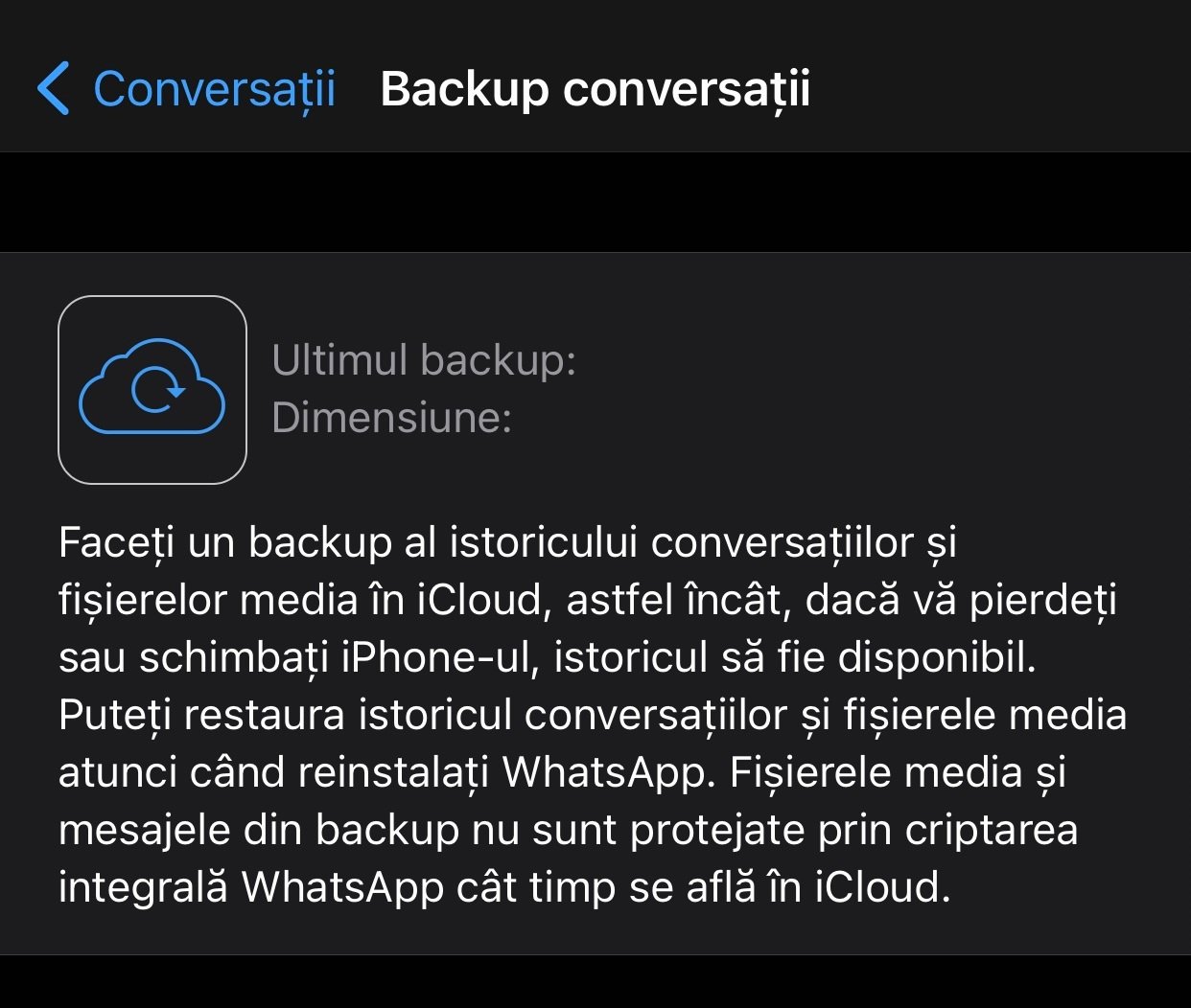 Backup WhatsApp non sicuro