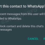 WhatsApp reclamatie conversatie