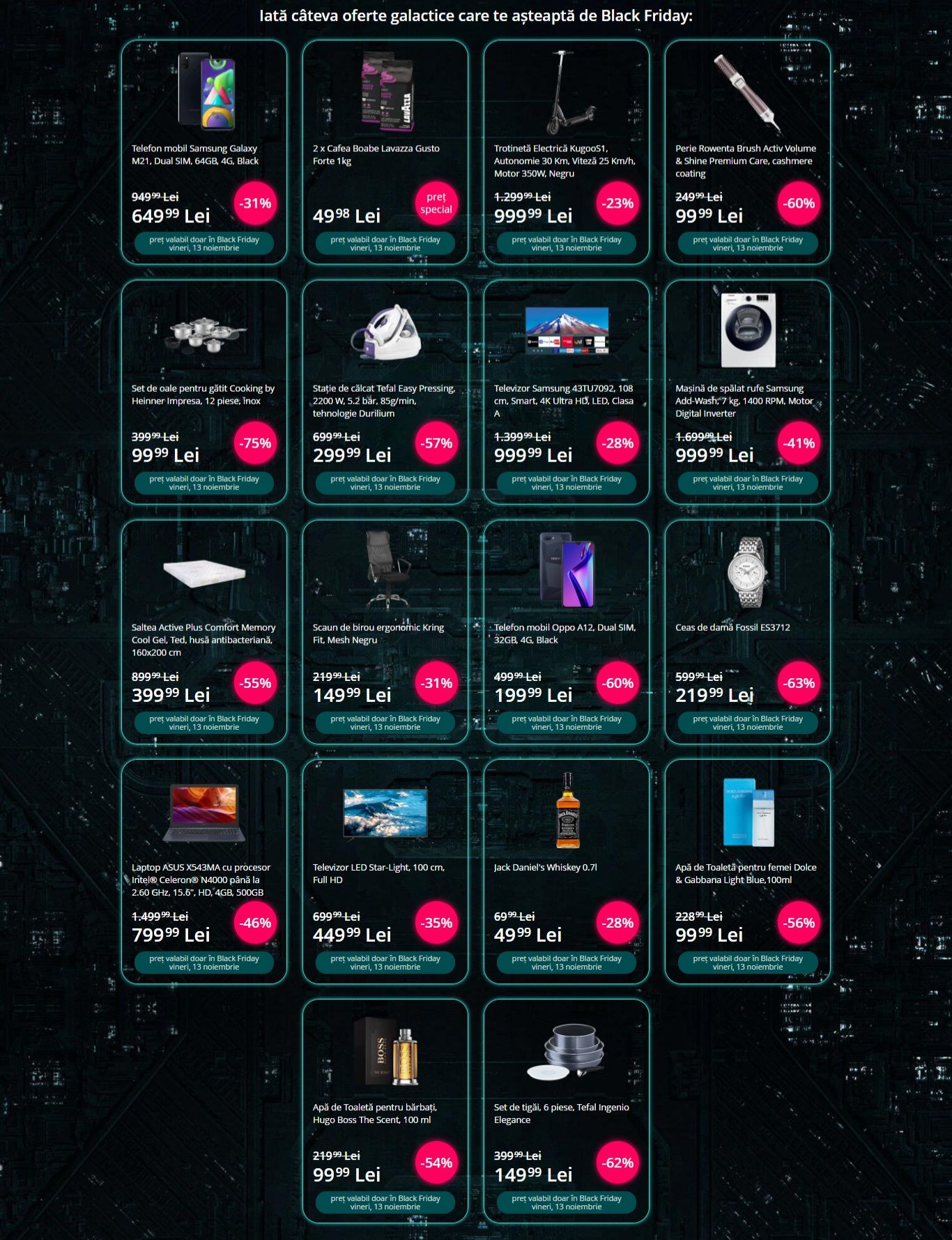 eMAG Black Friday 2020 catalog partial