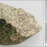 météorite de minerai de lune