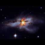 Fusión de galaxias con agujeros negros