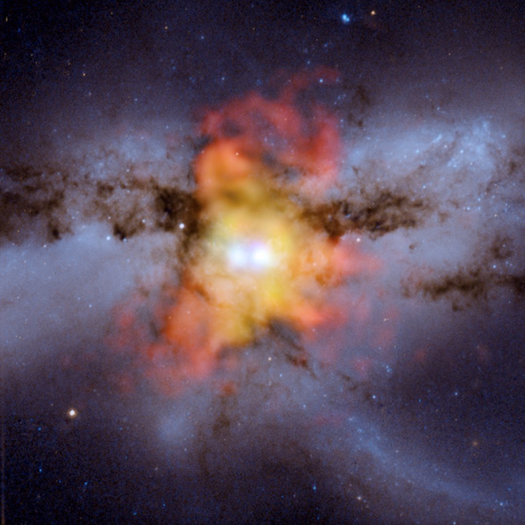 Fusión de agujeros negros supermasivos
