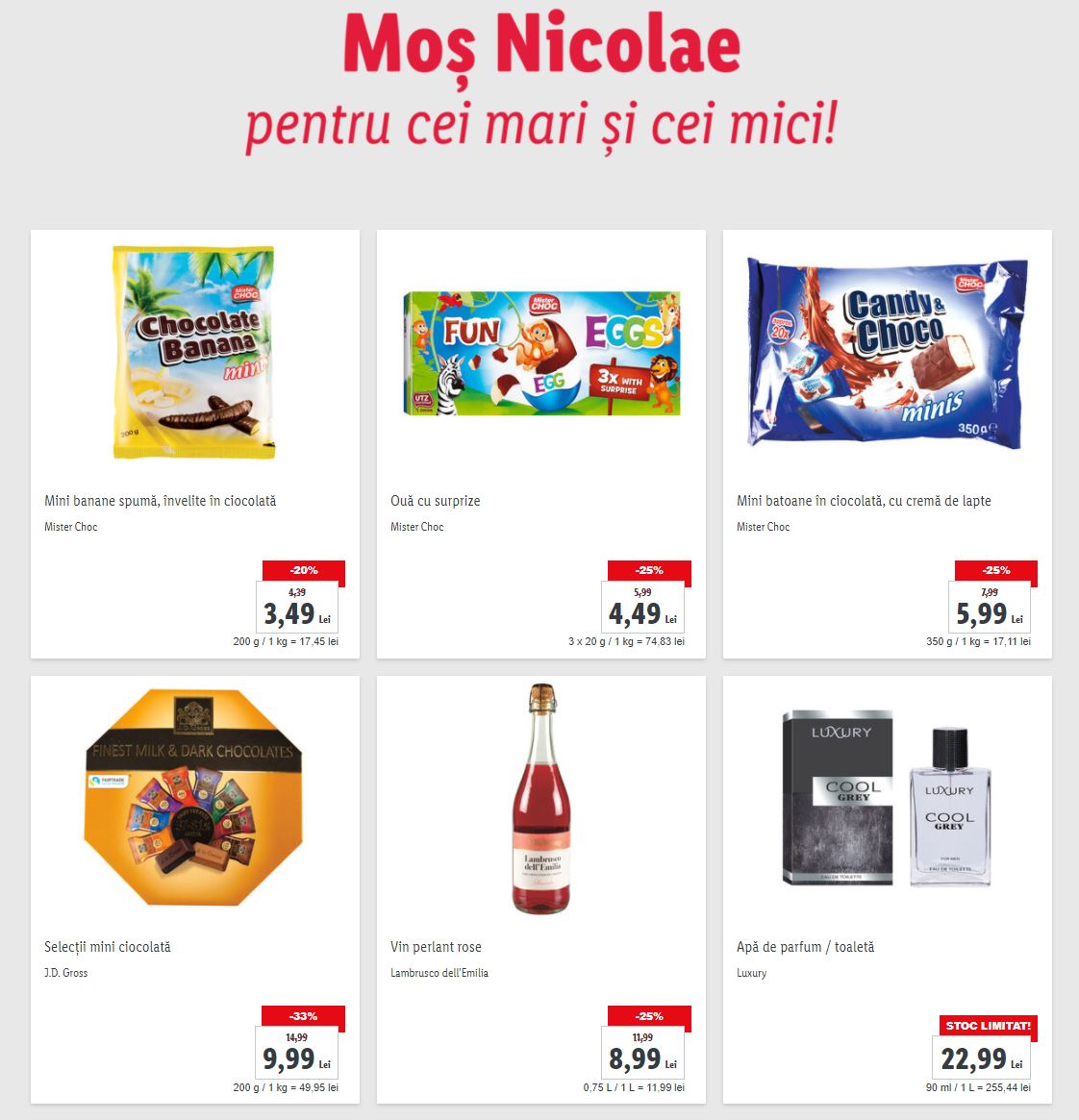 LIDL Romania nicolae cadouri