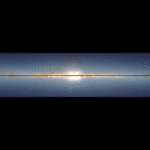 Simulation einer gekrümmten Milchstraße