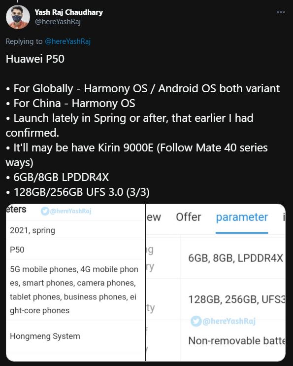 Huawei P50 Pro dualitate sisteme