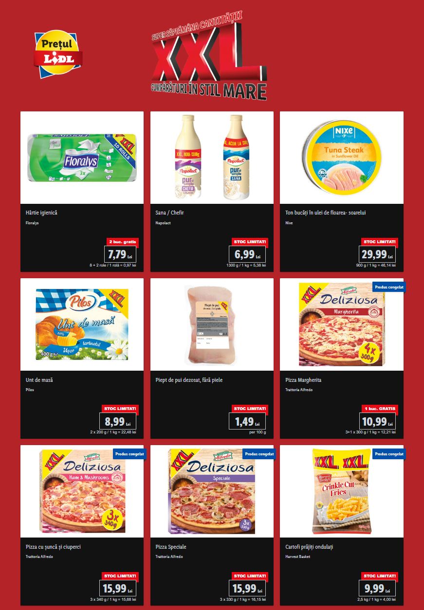 LIDL Roumanie quantités xxl