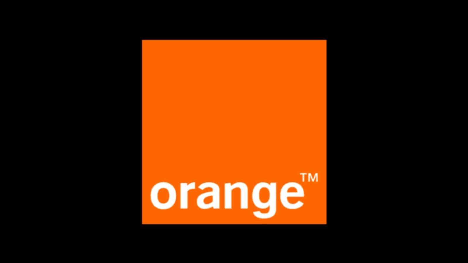 Orangefarbene Post