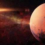 Planeet Mars-duinen