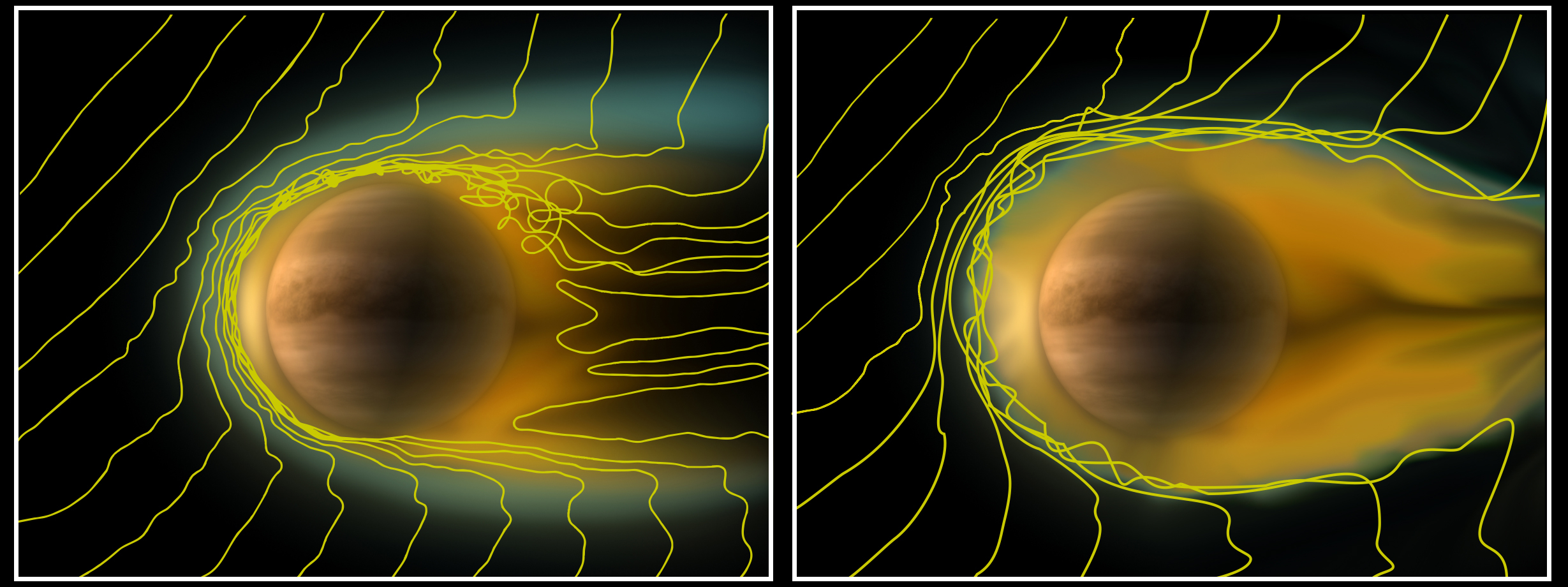 Planeten Venus följer jonosfären