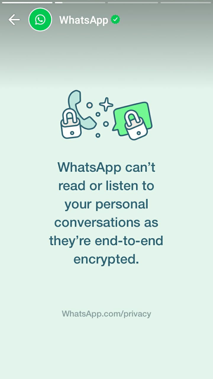 Crittografia delle informazioni di WhatsApp
