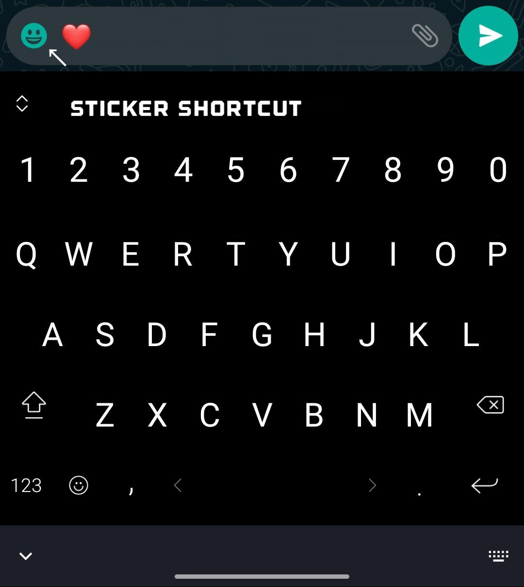 WhatsApp shorten stickers