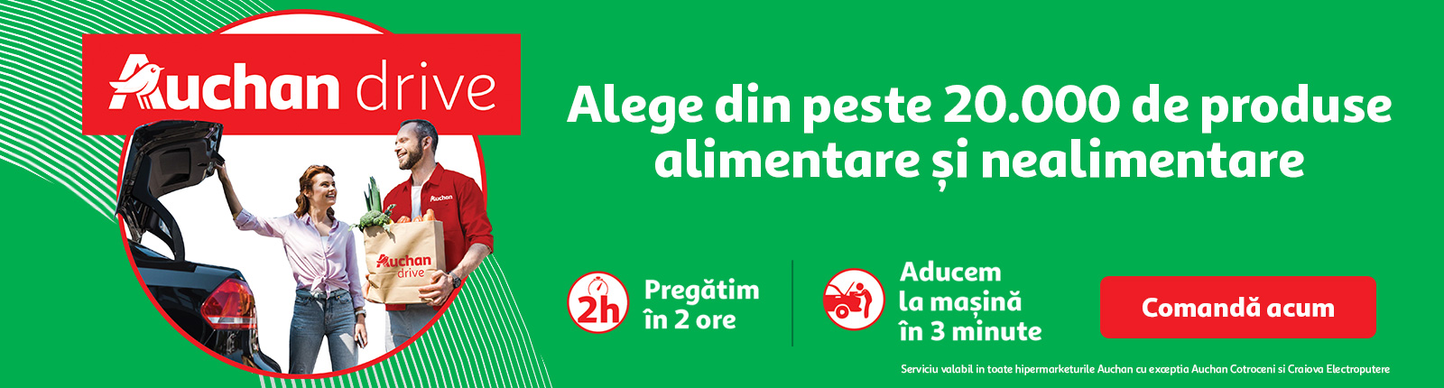 Auchan Rumänien hämtar beställningen