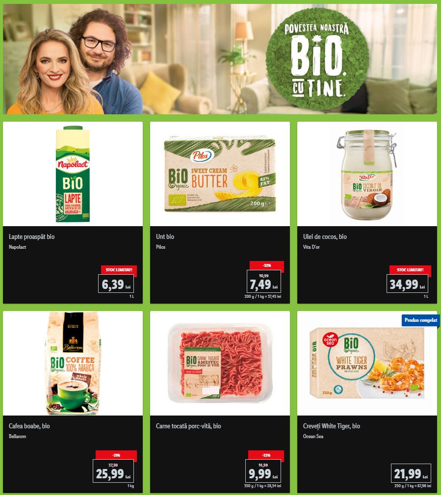 LIDL Romania biologic produse