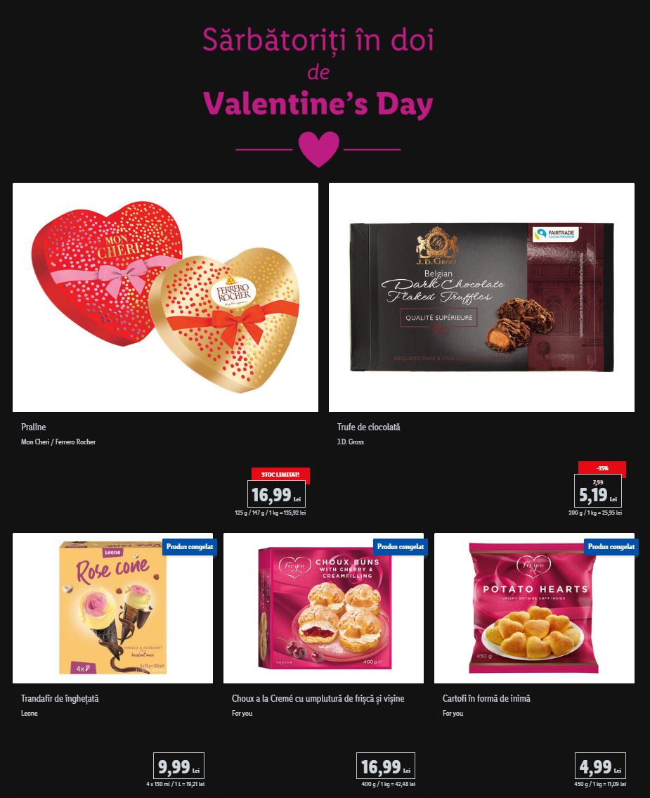 LIDL Rumania día de San Valentín