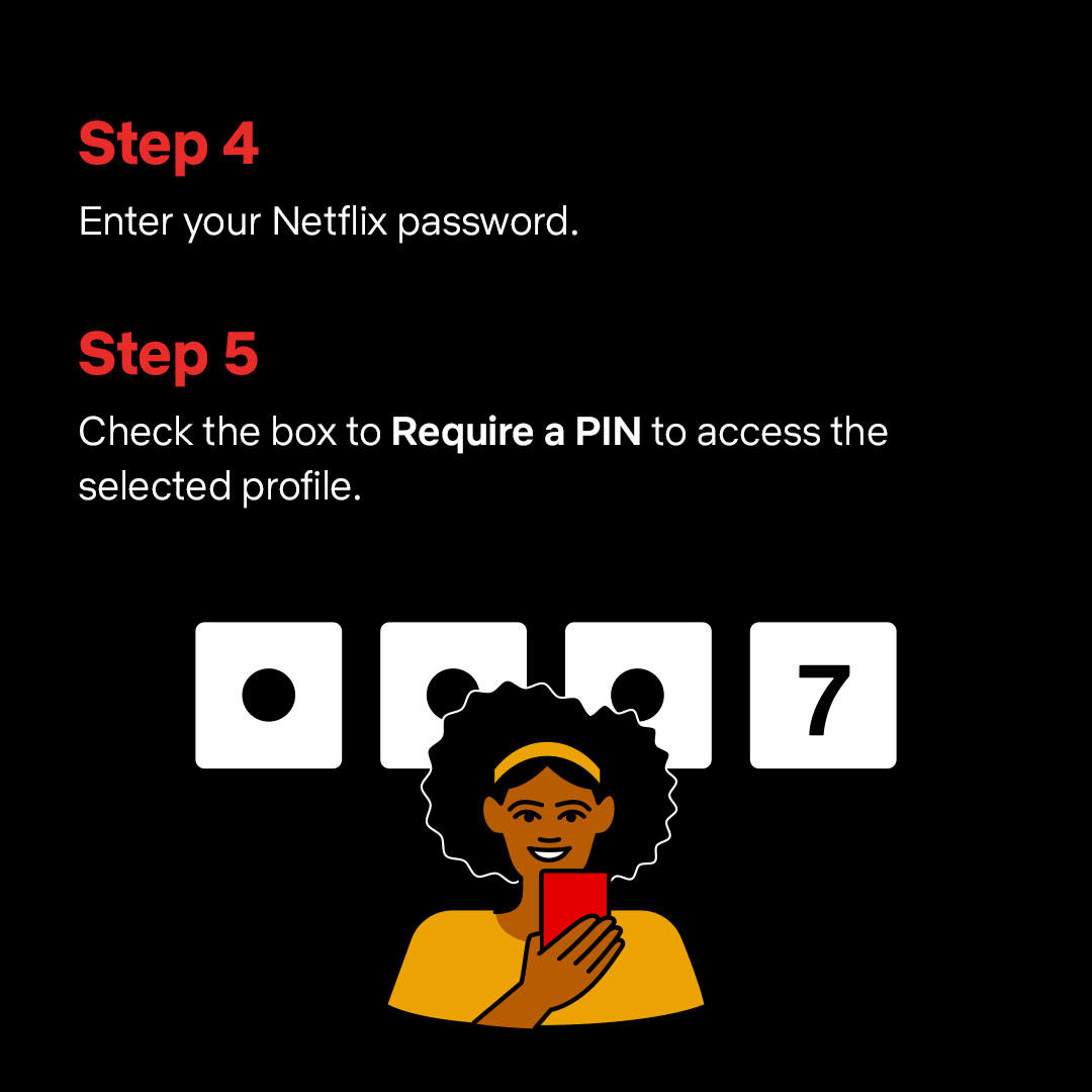 Verrouillage du profil du compte Netflix