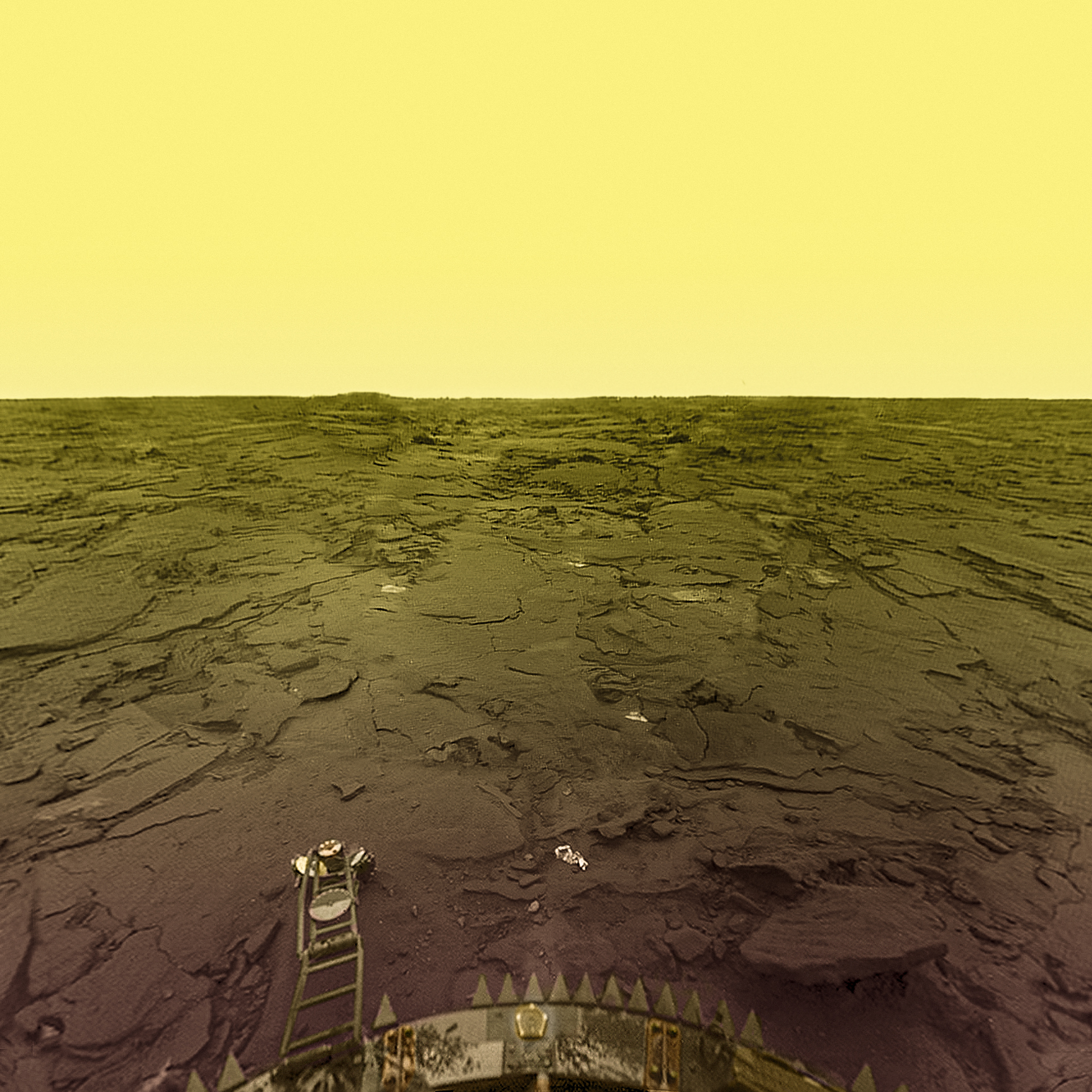 Planeta Venus galbena panorama