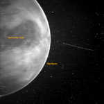 Dunkle Sonde des Planeten Venus