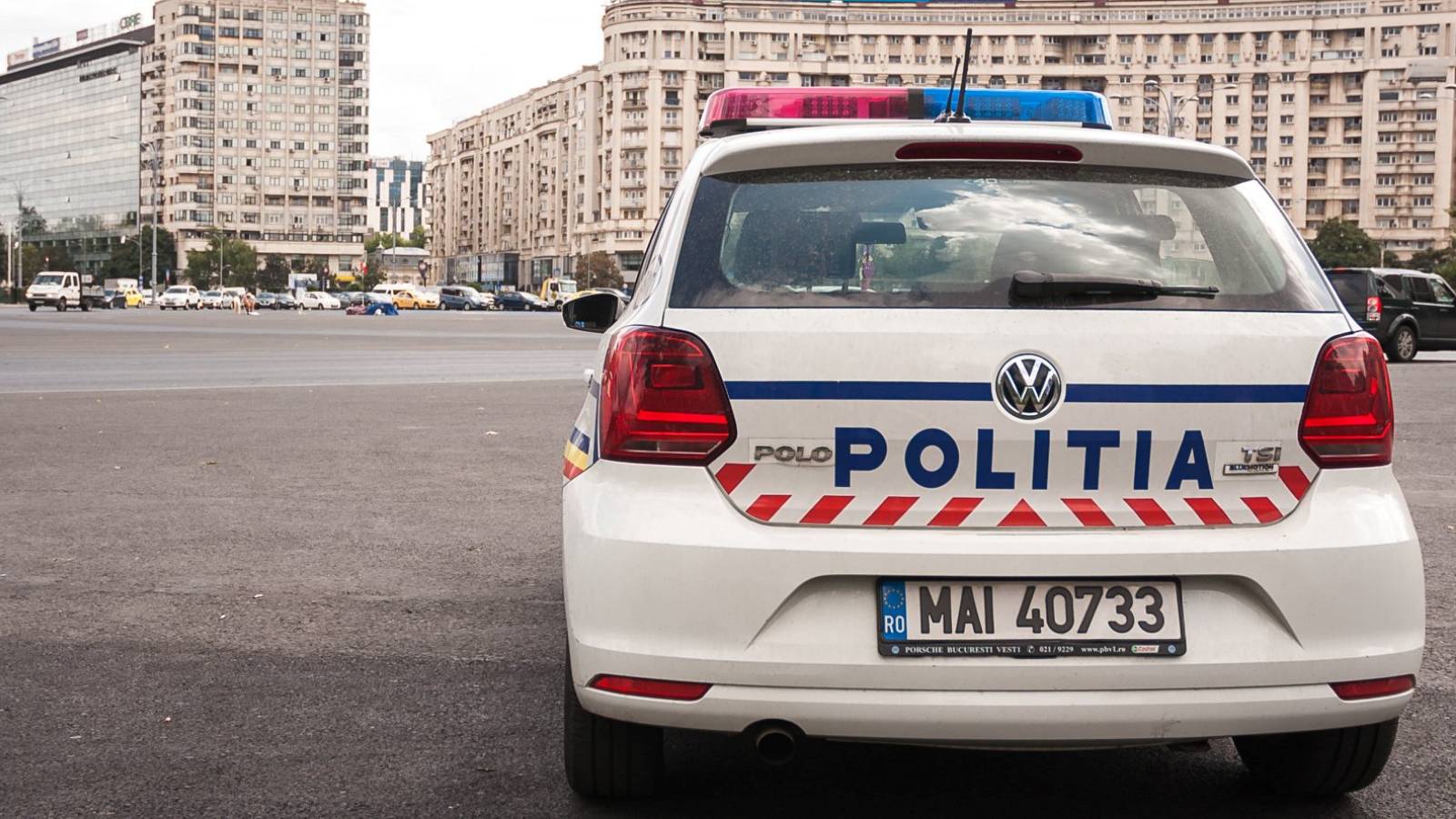 Roemeense politie-asbak