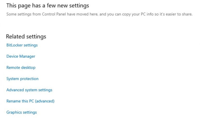 CHANGE Windows 10 settings panel